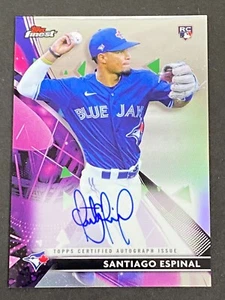 Santiago Espinal 2021 Topps Finest Auto RC #FA-SE - Picture 1 of 10