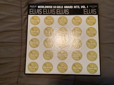 ELVIS PRESLEY - WORLDWIDE 50 GOLD AWARD HITS - PROMO RCA LPM-6401 MONO Exc. - NR - Image 1 of 4