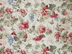 Tela de costura almohada para cortinas vintage de pergamino floral Mill Creek Raymond Waites - Imagen 1 de 10