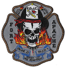 Jersey City Engine 22 Truck 4 Fort Apache Grey- NEW Fire Patch