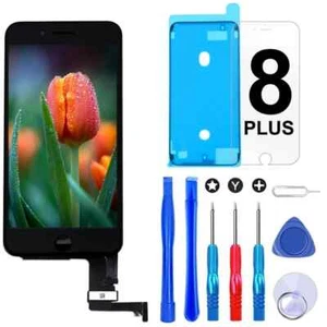 For iPhone 8 Plus Black LCD Replacement Screen Touch Digitizer Display -New - Zdjęcie 1 z 6