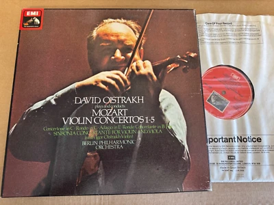 SLS 828 Mozart Violin Concertos Nos. 1 - 5 etc. David Oistrakh 4 LP box - Image 1 of 3