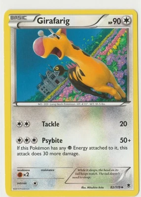 Pokémon Girafarig Phantom Forces 82/119 Uncommon EN - Image 1 of 2