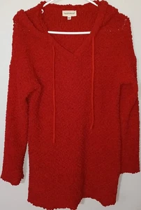 Heathmoor Strickpullover rot mit Kapuze Größe M - Bild 1 von 6