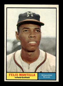 1961 Topps Set Break #164 Felix Mantilla Sin precio base como nuevo *BNCARDS* - Imagen 1 de 2