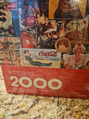 New 1998 Springbok Always Coca Cola 2000 Piece Jigsaw Puzzle by Hallmark PZL9416 - Image 1 of 4