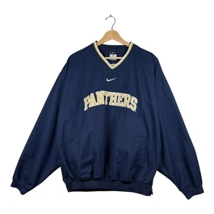 Vintage Nike Panthers Bomber Varsity Jacket Blue Mens Large - Picture 1 of 7