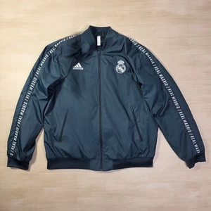 Giacca a vento Adidas Real Madrid Anthem full zip blu taglia large - Foto 1 di 8