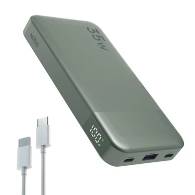 Banco de alimentación 10000 mAh 35 W carga rápida portátil externo cargador de respaldo de batería Foto 1 de 4