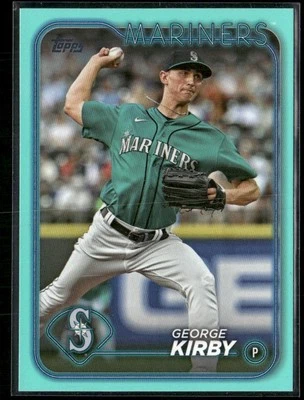 2024 Topps George Kirby #75 Aqua Seattle Mariners - Image 1 of 2