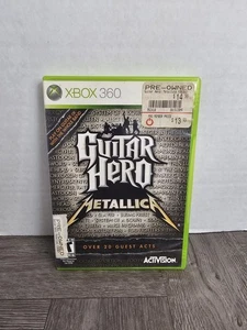 Guitar Hero: Metallica (Microsoft Xbox 360, 2009) manuale custodia gioco testata CIB - Foto 1 di 4