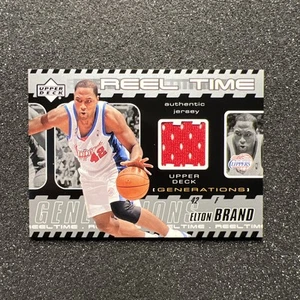 2002-03 Upper Deck ELTON BRAND #EB-J Reel Time JERSEY - LOS ANGELES CLIPPERS - Picture 1 of 4