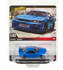 2024 Hot Wheels 1:43 Scale Nissan Skyline GT-R BNR34 V-Spec II Nur Blue NEW - Picture 1 of 1