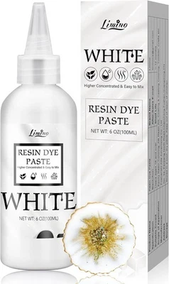 LIMINO White Epoxy Resin Pigment Paste - 3.4 fl.oz / 100ml Concentrated Dye