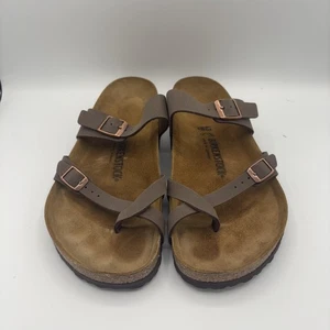 Birkenstock Mayari Sandalen Schuhe Herren Gr. 43 Braun Slipper Korkfußbett Germany - Bild 1 von 10