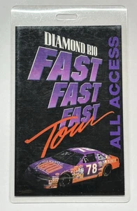 Vintage BACKSTAGE ALL-ACCESS PASS: Diamond Rio - Fast Fast Fast Tour - Picture 1 of 2