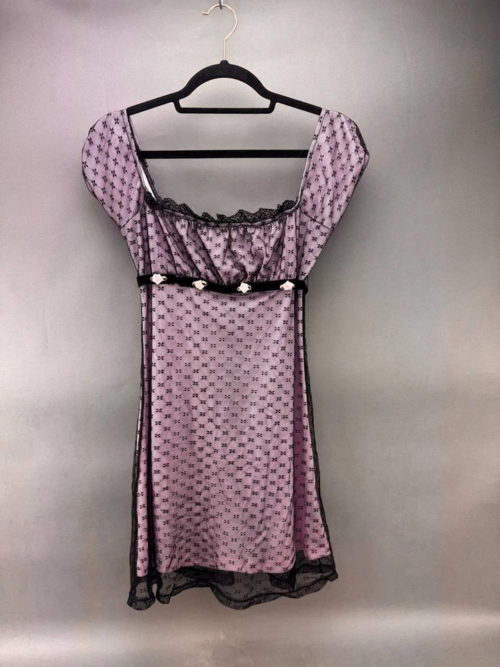 Vestido UNIF para mujer morado y negro con encanto talla S Foto 1 de 4