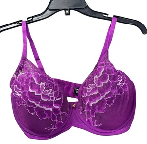 NEW Natori Flora Womens Contour Underwire T-Shirt Bra Purple Size 34DD 721150 - Picture 1 of 3