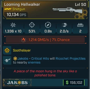 Borderlands 4⭐LOOMING HELLWALKER ESCOPETA ⭐JAKOBS - Imagen 1 de 1