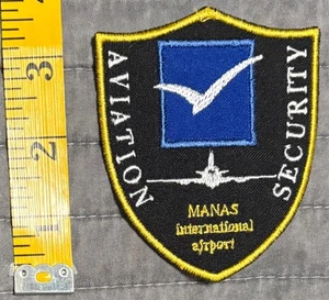 Rare Kyrgyzstan Aviation Security Manas Airport Patch - Picture 1 of 2