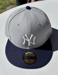 New York Yankees Mütze Cap Herren Fitted 7 1/2 Grau New Era - Bild 1 von 8