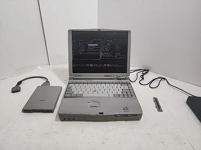 Toshiba 650ct Vintage Laptop And Floppy Drive Bundle - Image 1 of 4