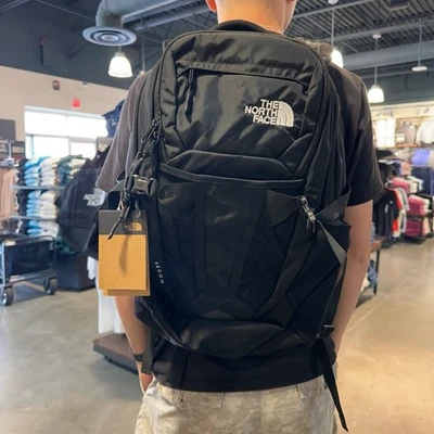 The North Face  Recon Unisex Hiking And School Laptop Backpack Black 30 Liter - Image 1 of 4
