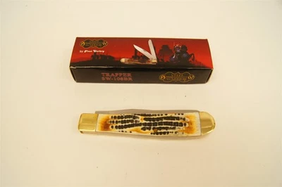 Frost Steel Warrior Trapper mantequilla ron hueso acero inoxidable SW-108BR Foto 1 de 4