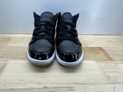 Nike Air Jordan 1 Mid SE GS Space Jam Negro Blanco DV1339-004 Juvenil Talla 2Y Foto 1 de 4