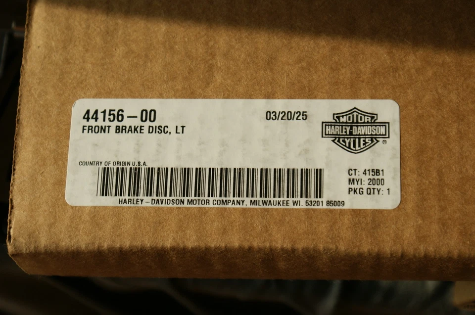 Rotor de freno delantero izquierdo genuino Harley Davidson 44156-00 Foto 1 de 1