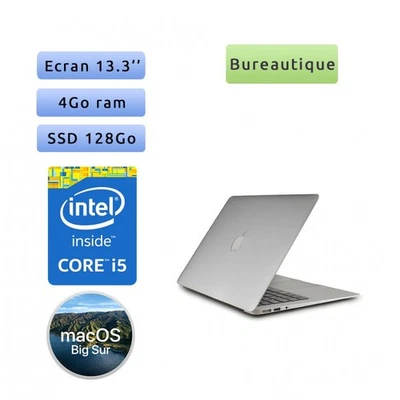 Occasion - Apple MacBook Air A1466 (EMC 2632) i5 4Go 128Go SSD - 13.3 - Grade B  - Photo 1/4