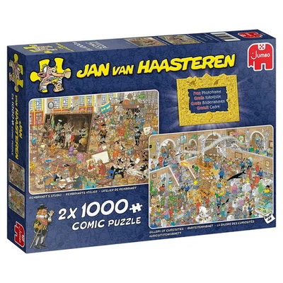 Jumbo-Un Viaggio al Museo 2x1000 Pieces Puzzle Jigsaw, Multicolore, 20032 - Immagine 1 di 3