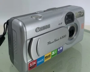 CANON POWERSHOT A300 SILVER DIGITAL CAMERA NO CHARGER NO CARD TESTED - 304 - Picture 1 of 9