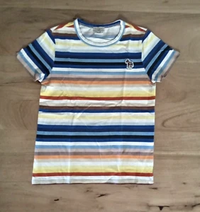Paul Smith Junior t-shirt boys top colorful Striped short sleeve 8a 8 7 - Picture 1 of 5