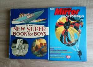 Deans New Super/Daily Mirror Books For Boys 1970/80 Vintage Hardback Annual x 2