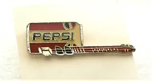 1980's Pepsi Cola Guitar Can Lapel Hat Pin Nos New MIB - Picture 1 of 4