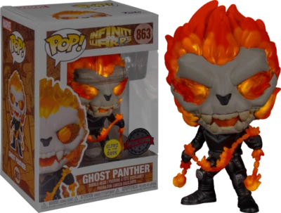 Infinity Warps - Ghost Panther Glow in the Dark Pop! Vinyl - image 1 of 2
