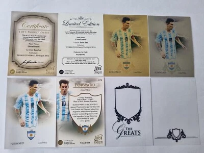 Lionel Messi Argentina Futera 2016 Printing Plate Booklet 1/1!!! - Image 1 of 2