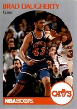 1990-91 Hoops Basketball Card Brad Daugherty Cleveland Cavaliers #73