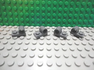 Lego 4 Dark Bluish Gray 1x2 Plate with Pin Hole on Top NEW - Picture 1 of 1
