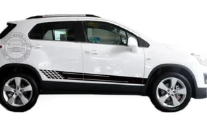2 PIEZAS Pegatinas laterales de puertas de auto para Chevrolet Trax gráficos carreras rayas deportivas - Imagen 1 de 7