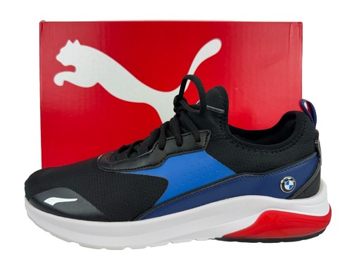 Scarpe da corsa Puma BMW MMS Electron da uomo 10 5 PRO Puma nere blu forti usate in ottime condizioni