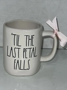 Taza doble cara Rae Dunn Til The Last Petal Falls Disney La Bella y la Bestia NUEVA - Imagen 1 de 12