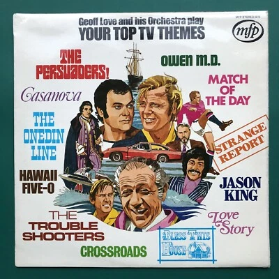 Geoff Love YOUR TOP TV THEMES Soundtracks LP Persuaders Hawaii Five-O Jason King - Image 1 of 4