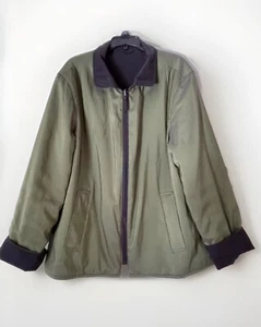MYCRA PAC NOW Rain Jacket Coat Black & Green Reversible M/L Made in USA - Picture 1 of 7