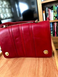 Vintage leather handbag 1970s - Picture 1 of 4