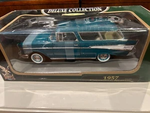 1957 Chevrolet Nomad Maßstab 1:18 DieCast von Road Signiture cColor türkisblau - Bild 1 von 2