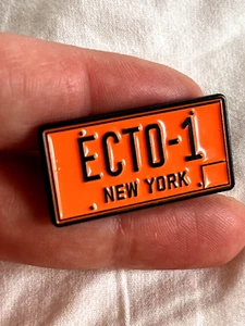 Cazafantasmas - Matrícula Ecto - Pin/Insignia Esmalte - Excelente Estado - Imagen 1 de 5