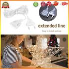 LED Light String Extension Power Cord for Home Christmas Garland Lamp (B)