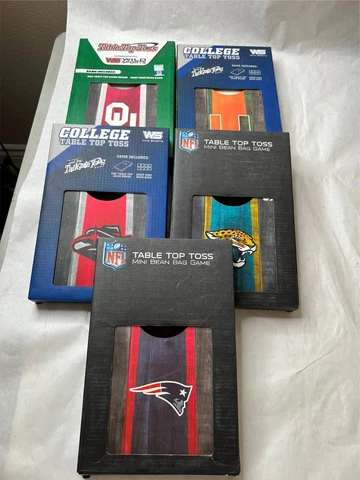 TABLE TOP TOSS GAME  MINI BEAN BAG  NFL  NCAA  **CHOOSE TEAM**   NEW Cover
